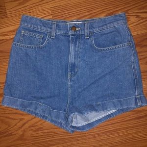 American Apparel High-Waisted Denim Shorts!